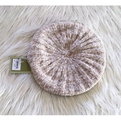 Fownes Hat ’s Tan And Cream Chenille Soft Cozy Beret Hat NWT  eb-60184847